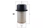 Filtr powietrza MAHLE LX 17