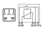 Przekaźnik, prąd pracy MAHLE MR 2