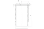 Tuleja cylindrowa MAHLE 001 LW 00142 001