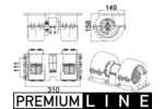 Wentylator wnętrza - dmuchawa MAHLE AB 145 000P
