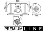 Wentylator wnętrza - dmuchawa MAHLE AB 85 000P