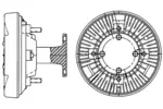 Sprzęgło wiskozowe MAHLE CFC 204 000P