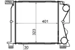 Chłodnica powietrza doładowującego - intercooler MAHLE CI 307 000P