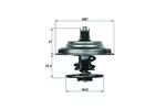 Termostat układu chłodzenia MAHLE TX 23 83D