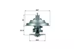 Termostat układu chłodzenia MAHLE TX 31 92D S