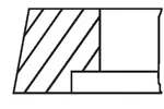 Zestaw pierscieni tłoka MAHLE 002 74 N1