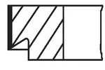 Zestaw pierscieni tłoka MAHLE 004 15 N1