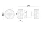 Wentylator wnętrza - dmuchawa MAHLE AB 87 000S