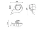 Wentylator wnętrza - dmuchawa MAHLE AB 348 000P
