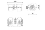 Wentylator wnętrza - dmuchawa MAHLE AB 350 000P