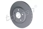 Tarcza hamulcowa TOPRAN 401 384 (Oś przednia)