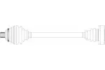 Wał napędowy - półoś GENERAL RICAMBI AU3108 (Oś przednia, z lewej strony)
