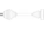 Wał napędowy - półoś GENERAL RICAMBI AU3312 (Oś przednia, z lewej strony)