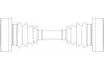 Wał napędowy - półoś GENERAL RICAMBI FI3265 (Oś przednia, z lewej strony)
