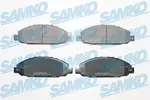 Zestaw klocków hamulcowych, hamulce tarczowe SAMKO 5SP1635 (Oś przednia)