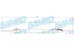Linka hamulca postojowego SAMKO C0637B