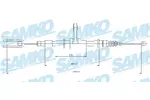 Linka hamulca postojowego SAMKO C1417B