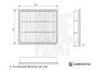 Filtr powietrza BLUE PRINT ADBP220162