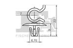 Clip, listwa ochronna FA1 21-40072.5