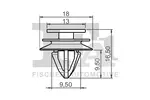 Clip, listwa ochronna FA1 89-40016.5
