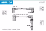 Przewody zapłonowe - zestaw JANMOR ABM104