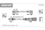 Przewody zapłonowe - zestaw JANMOR ABM39P
