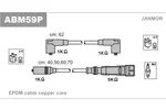 Przewody zapłonowe - zestaw JANMOR ABM59P