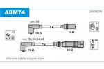 Przewody zapłonowe - zestaw JANMOR ABM74