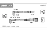 Przewody zapłonowe - zestaw JANMOR ABM74P