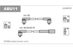 Przewody zapłonowe - zestaw JANMOR ABU11