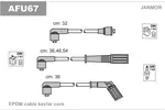Przewody zapłonowe - zestaw JANMOR AFU67
