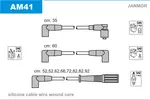 Przewody zapłonowe - zestaw JANMOR AM41