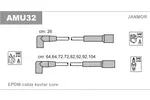 Przewody zapłonowe - zestaw JANMOR AMU32