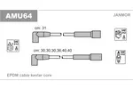 Przewody zapłonowe - zestaw JANMOR AMU64