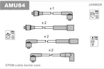 Przewody zapłonowe - zestaw JANMOR AMU84