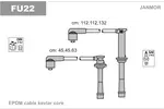 Przewody zapłonowe - zestaw JANMOR FU22