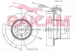 Tarcza hamulcowa RAICAM RD00080 (Oś tylna) - fot.3