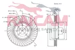 Tarcza hamulcowa RAICAM RD00612 (Oś przednia) - fot.3