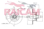 Tarcza hamulcowa RAICAM RD00851 (Oś przednia) - fot.2