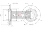 Tarcza hamulcowa MAXGEAR 19-1017 (Oś tylna) - fot.2