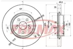 Tarcza hamulcowa FREMAX BD-0505 (Oś przednia)
