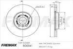 Tarcza hamulcowa FREMAX BD-0041