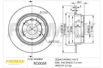 Tarcza hamulcowa FREMAX BD-0058
