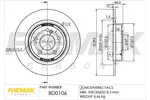 Tarcza hamulcowa FREMAX BD-0106