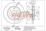 Tarcza hamulcowa FREMAX BD-0206