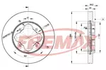 Tarcza hamulcowa FREMAX BD-0836