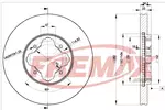 Tarcza hamulcowa FREMAX BD-0837