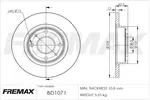 Tarcza hamulcowa FREMAX BD-1071