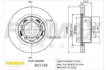 Tarcza hamulcowa FREMAX BD-1268