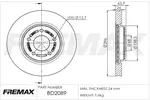 Tarcza hamulcowa FREMAX BD-2089